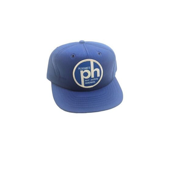 Pleasants Hardware Adjustable Foam Trucker Snapback Hat Baseball Cap Vintage 80s - Picture 1 of 4